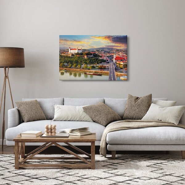 Tablou - Panorama bratislavei, Slovacia (90x60 cm)