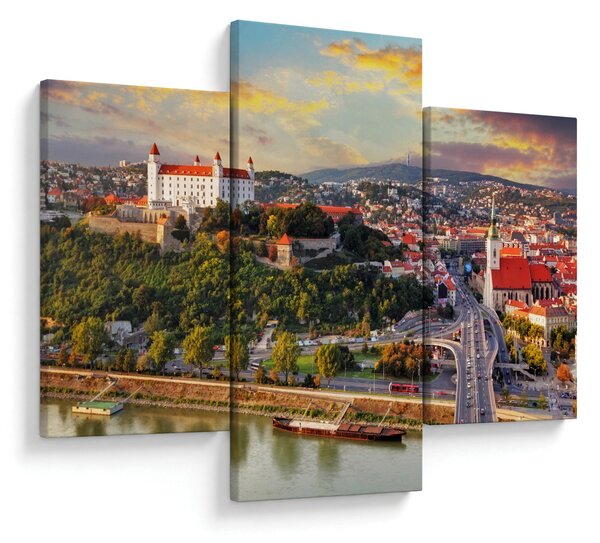 Tablou - Panorama bratislavei, Slovacia (90x60 cm)