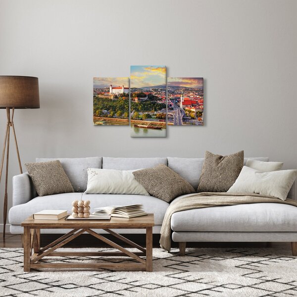 Tablou - Panorama bratislavei, Slovacia (90x60 cm)