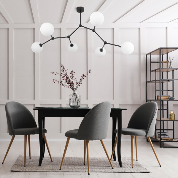 TK Lighting Fairy lampă de tavan 6x6 W alb-negru 4856