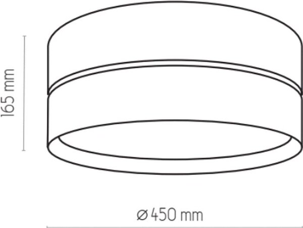 TK Lighting Hilton plafon 3x15 W negru-auriu 4180