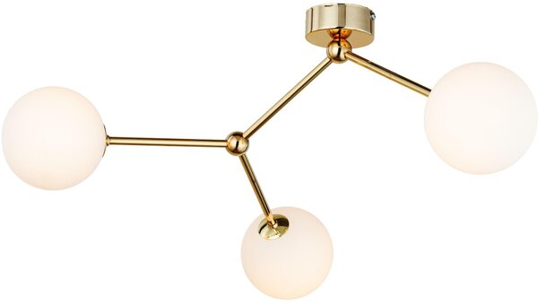 TK Lighting Fairy lampă de tavan 3x6 W alb-auriu 6471