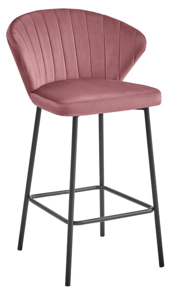 Scaun Bar Kors Catifea Roz