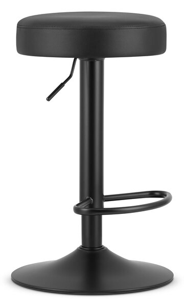 Scaun Bar Roffas Piele Ecologica Negru, Baza Neagra