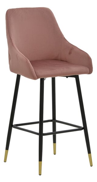Scaun Bar Lillys Catifea Roz