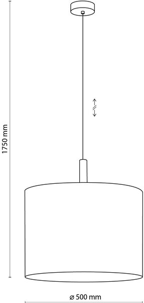 TK Lighting Deva Nature lampă suspendată 1x15 W negru-gri/frasin-lemn-bej 6107