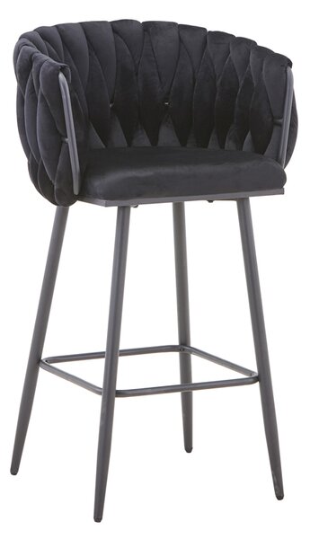 Scaun Bar Voletty Catifea Negru