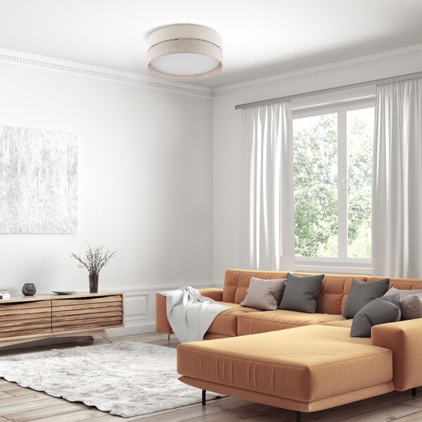 TK Lighting Eco plafon 3x15 W alb-gri-bej 5775