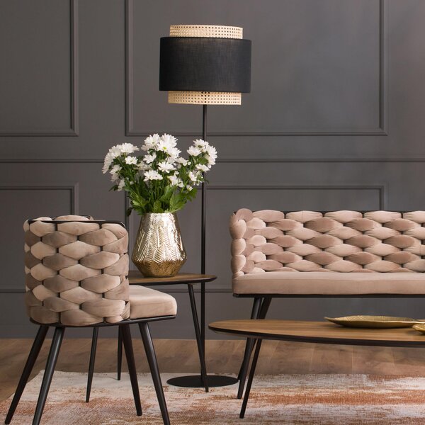 TK Lighting Boho Black lampă de podea 1x15 W negru-bej 5568