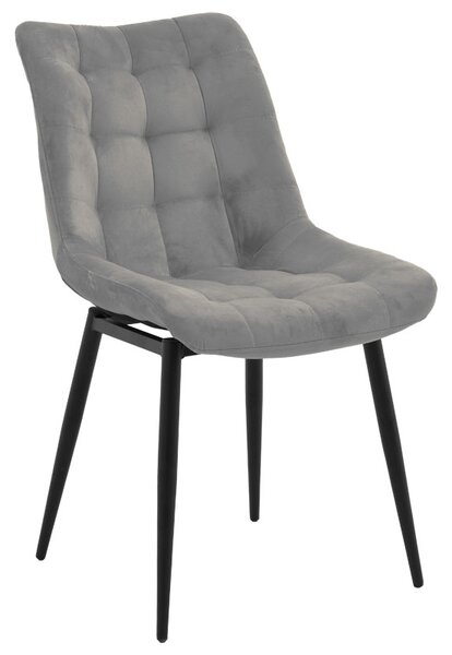 Scaun Bucatarie/Dining Vaskos Catifea Gri