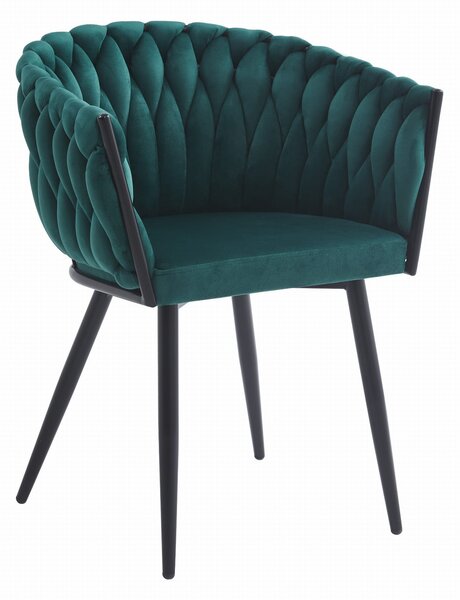 Scaun Dining Tip Fololiu Mira Catifea Verde