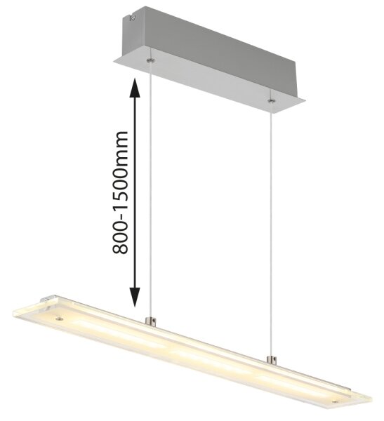 Globo 17019 - Lustră suspendată pe cablu NOVAK cu LED și dimmer tactil 12W/230V