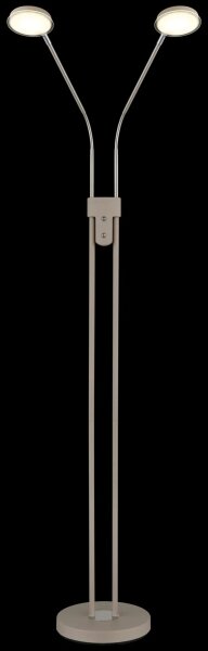 Globo 58504-2SSA-LED cu dimmer Lampă de podea SILVIO 2x6,5W/230V 2700/3350/4000K bej