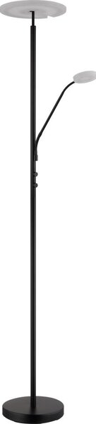 Globo 59093S - Lampă de podea LED cu reglare a intensității STANFORD 28W/230V + 5W 3000K, neagră