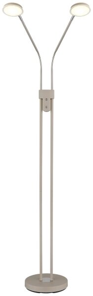 Globo 58504-2SSA-LED cu dimmer Lampă de podea SILVIO 2x6,5W/230V 2700/3350/4000K bej
