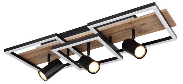 Globo 67305D2 - Plafonieră LED KASSU LED/48W/230V + 3xGU10/5W 3000K 27x72 cm