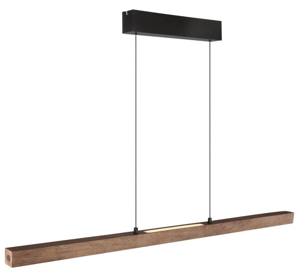 Globo 17015 - Lustra OLIVUS suspendată pe cablu, LED reglabil cu comutare tactilă/24W/230V 3000K maro