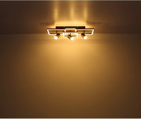 Globo 67305D2 - Plafonieră LED KASSU LED/48W/230V + 3xGU10/5W 3000K 27x72 cm