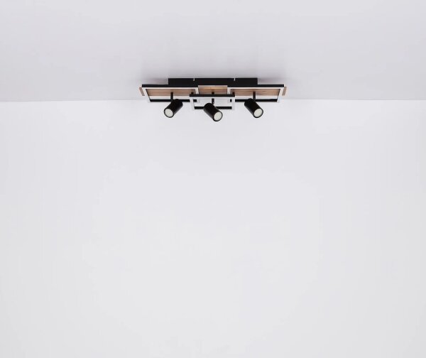 Globo 67305D2 - Plafonieră LED KASSU LED/48W/230V + 3xGU10/5W 3000K 27x72 cm