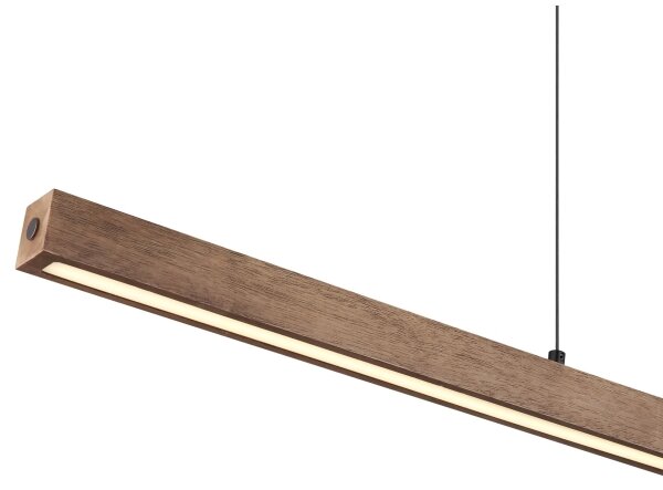 Globo 17015 - Lustra OLIVUS suspendată pe cablu, LED reglabil cu comutare tactilă/24W/230V 3000K maro