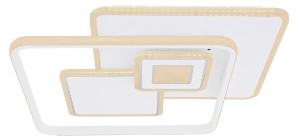 Globo 48441-50SH - plafonieră LED dimabilă RODERICK 50W/230V 50,3x50,3 cm + telecomandă
