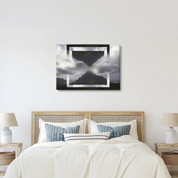 Tablou - Munții din Islanda, colaj geometric (70x50 cm)