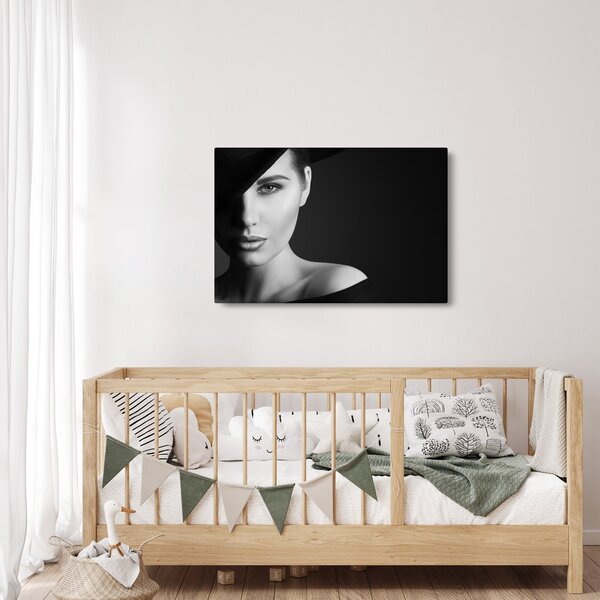Tablou - Portretul femeii cu pălărie (90x60 cm)