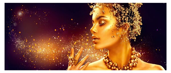 Tablou - Regina de aur (120x50 cm)