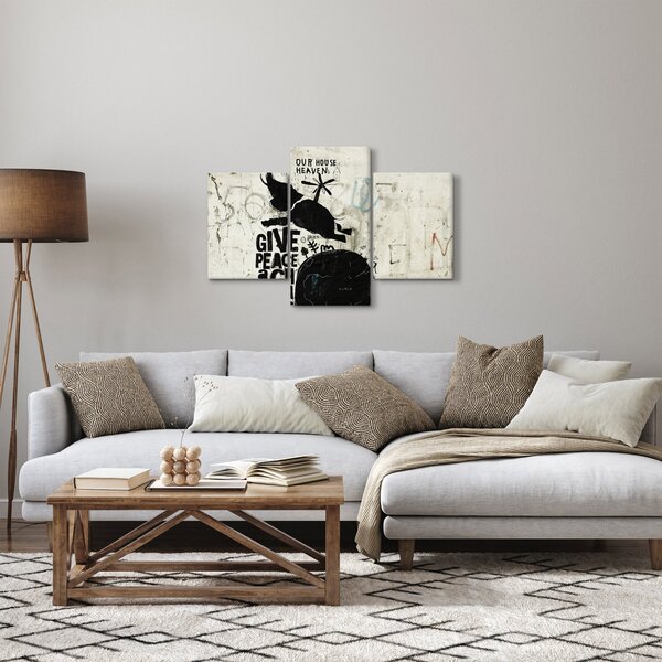 Tablou - Elefant deasupra solului (90x60 cm)