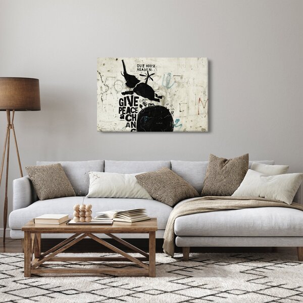 Tablou - Elefant deasupra solului (90x60 cm)