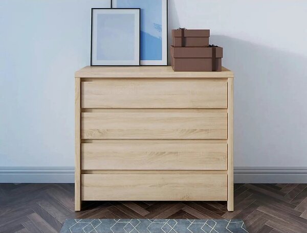 Comoda KASPIAN KOM4S, stejar sonoma, PAL, 105x41x92 cm