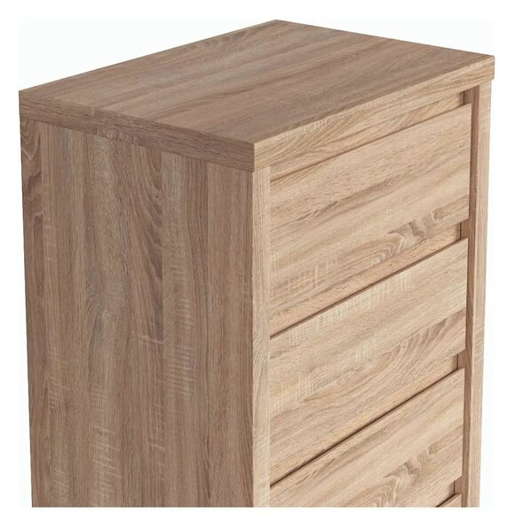 Comoda KASPIAN KOM5S, stejar sonoma, PAL, 56x41x113 cm
