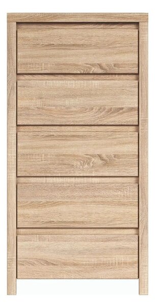 Comoda KASPIAN KOM5S, stejar sonoma, PAL, 56x41x113 cm