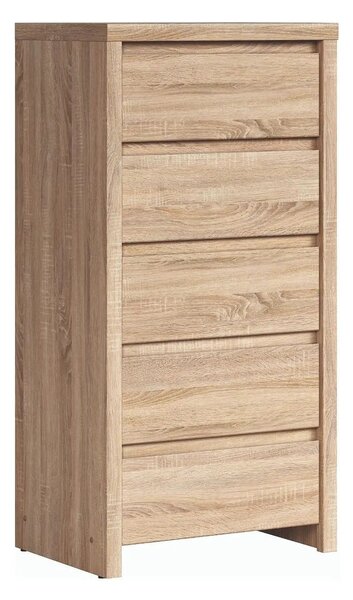 Comoda KASPIAN KOM5S, stejar sonoma, PAL, 56x41x113 cm