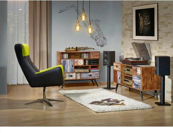Comoda TV MEZO, multicolor, PAL/otel, 120x39x60 cm