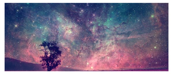 Tablou - Cer de noapte din alta dimensie (120x50 cm)