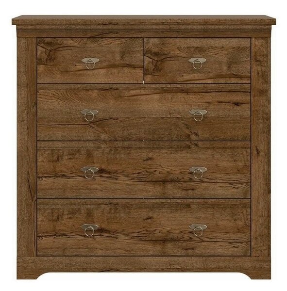 Comoda PATRAS KOM5S, stejar april, PAL, 93x45x93 cm