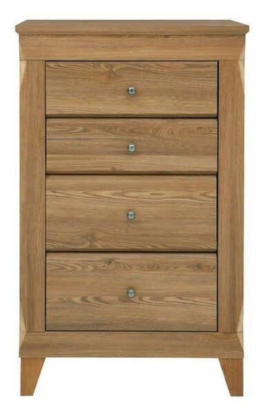 Comoda BERGEN KOM4S, stejar auriu, PAL, 72x47x116 cm