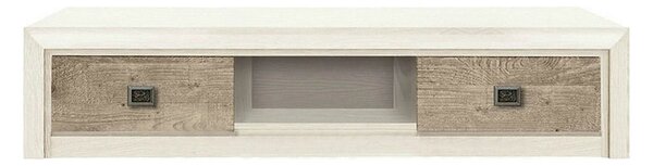 Comoda TV KOEN 2, pin canyon/stejar Karbel, PAL, 150x57x33 cm