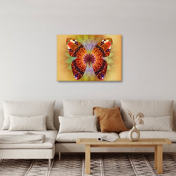 Tablou - Fluture etno (70x50 cm)