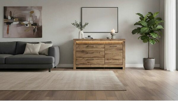 Comoda TORIN, stejar, 157x45x93 cm