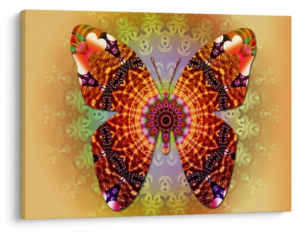 Tablou - Fluture etno (70x50 cm)