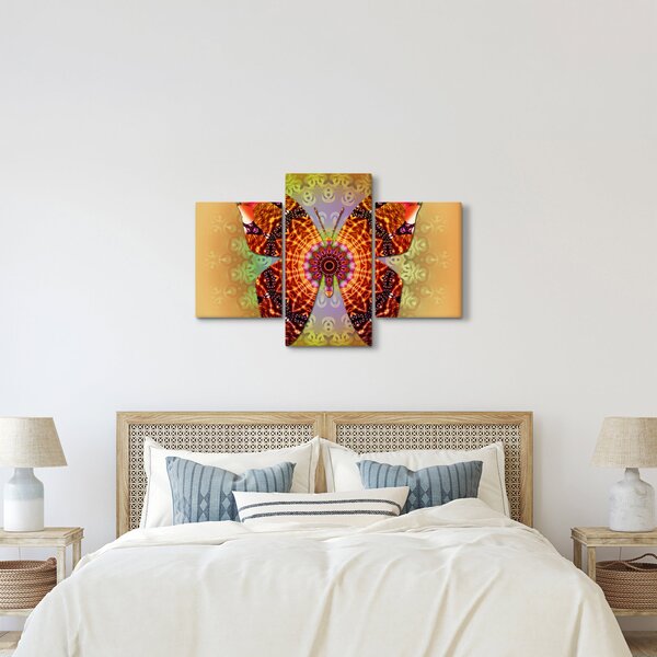 Tablou - Fluture etno (90x60 cm)