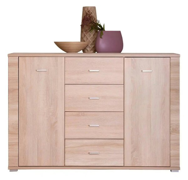 Comoda GRAND tip 9, PAL, stejar sonoma, 140x39x96 cm