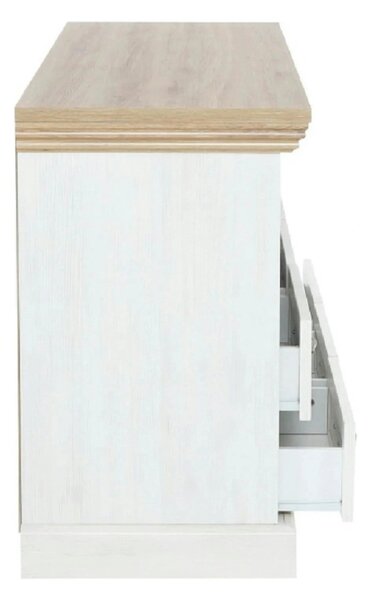 Comoda ROYAL RS, PAL, pin nordic/stejar salbatic, 127x46x75 cm
