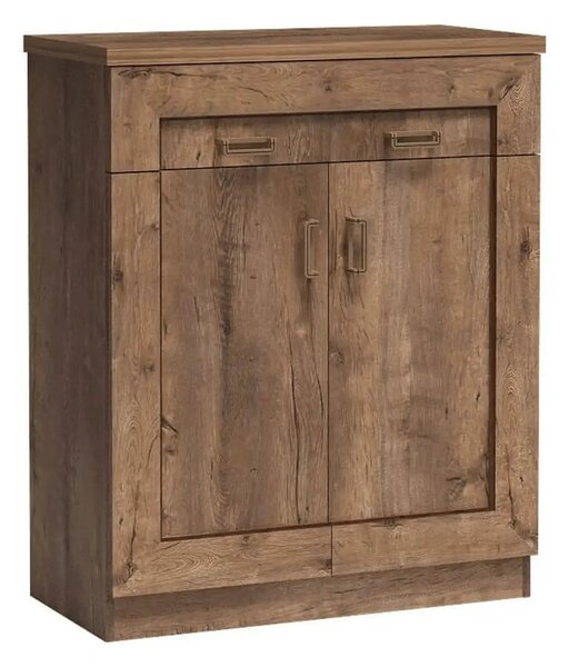 Comoda TEDY TYP T2, stejar lefkas, PAL melaminat, 90x44x110 cm
