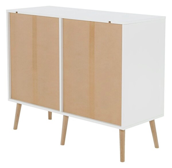 Comoda OSLO 75387, alb, stejar sonoma, PAL melaminat, 98x39x81 cm
