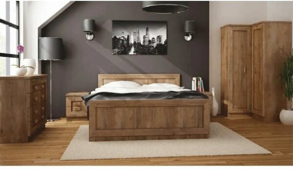 Comoda TEDY TYP T6, stejar lefkas, PAL melaminat, 140x44x90 cm