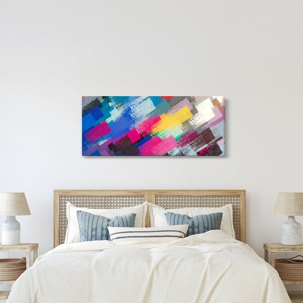Tablou - Dungi colorate cu pensula (120x50 cm)