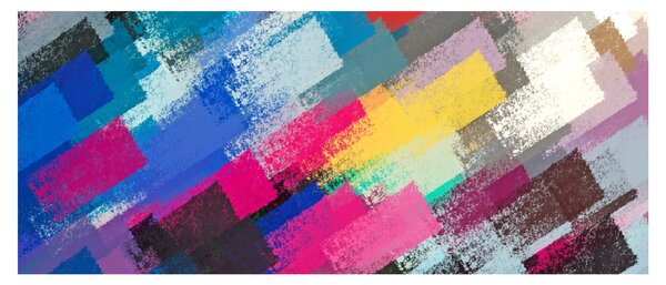 Tablou - Dungi colorate cu pensula (120x50 cm)